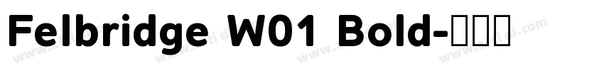 Felbridge W01 Bold字体转换
